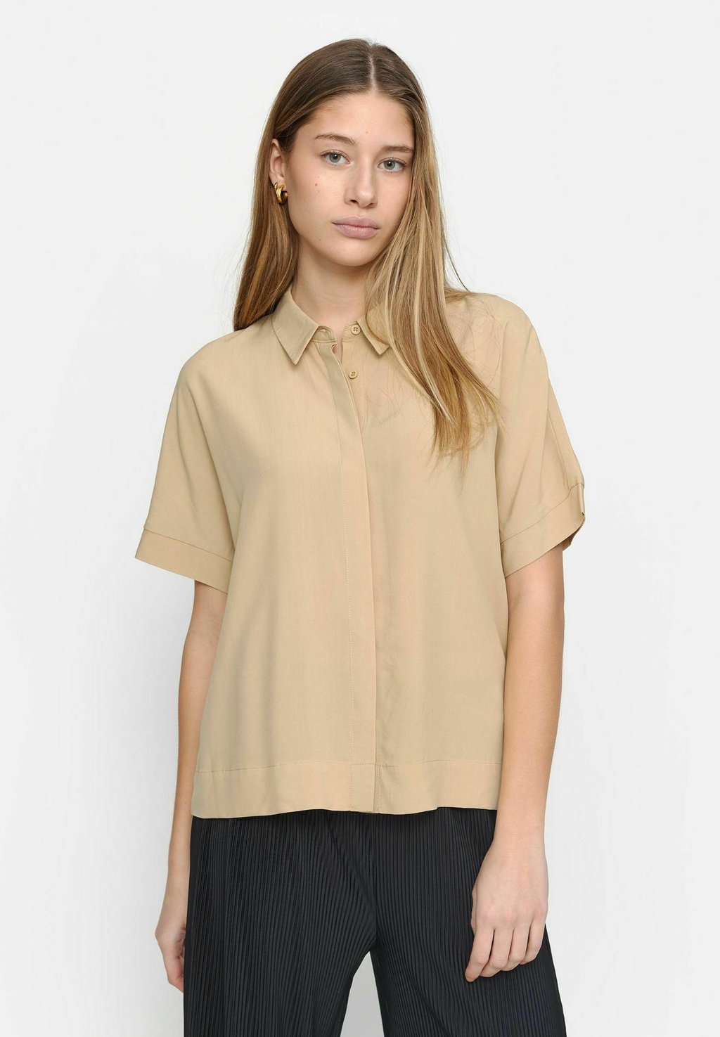 Блузка-рубашка Soft Rebels, цвет safari