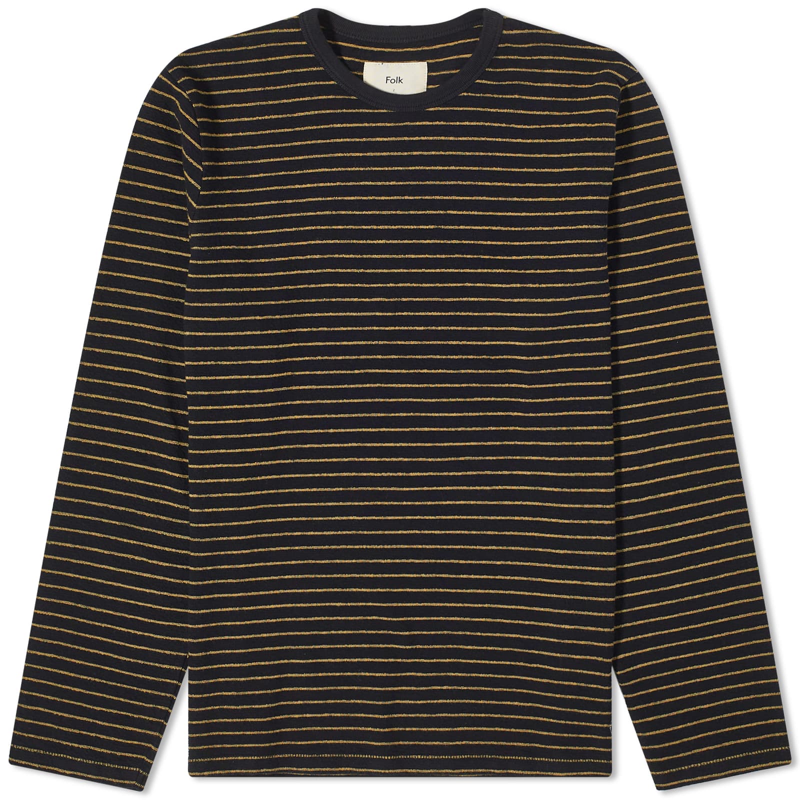 Футболка Folk Long Sleeve Striped, черный