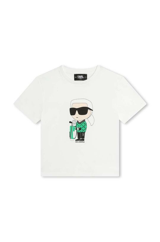 

Karl Lagerfeld Детская хлопковая футболка, белый