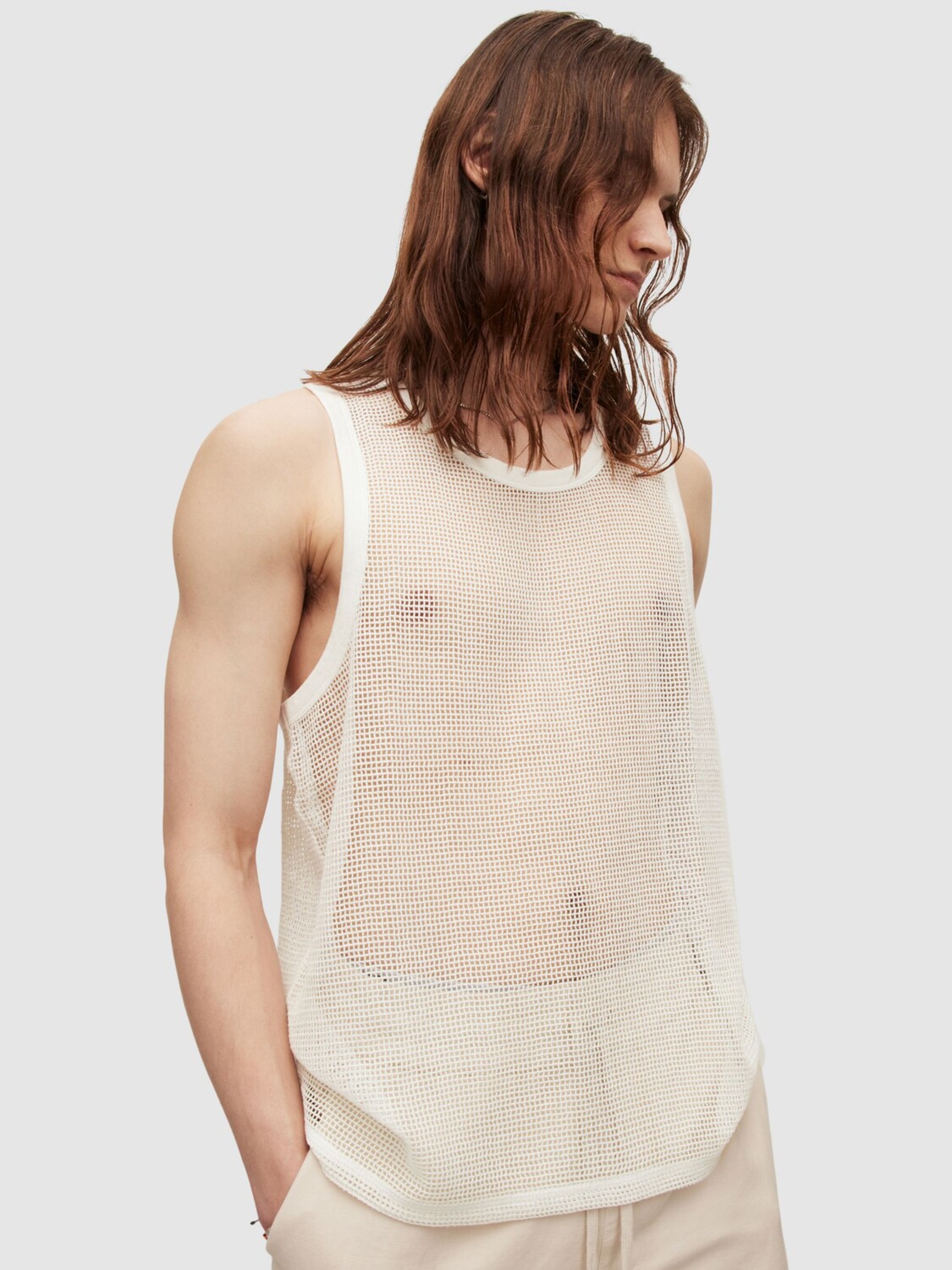 

Жилет AllSaints Anderson, мелово-белый