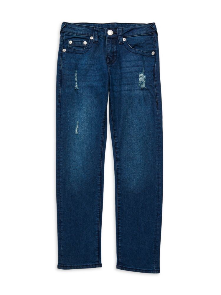 

Потертые джинсы для маленького мальчика True Religion, цвет Bahama Blue