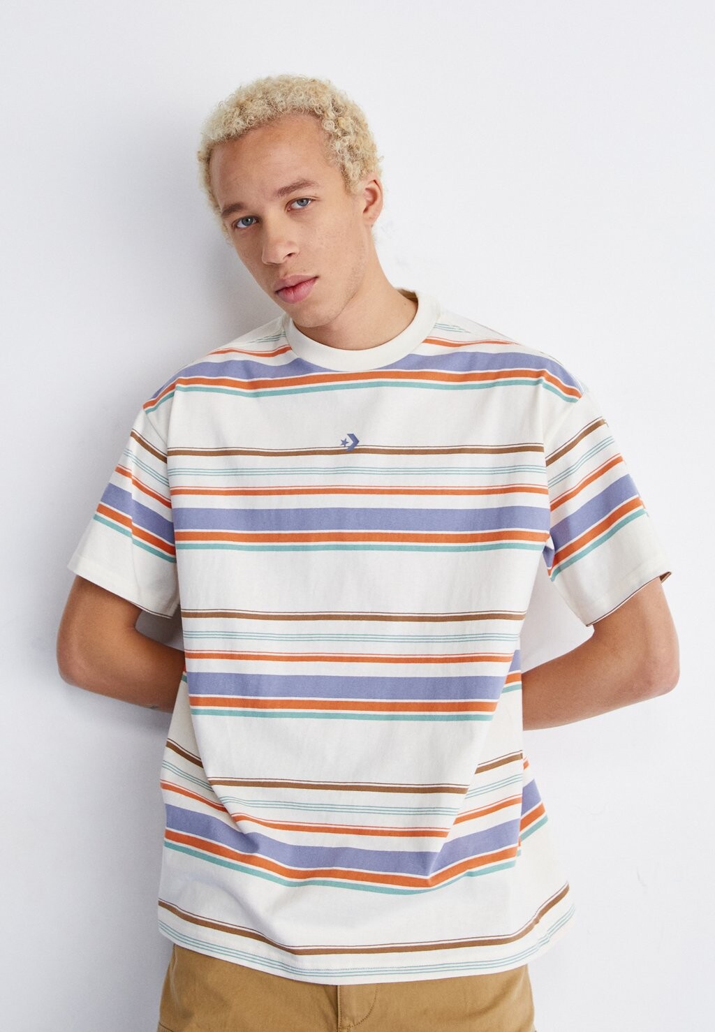 

Футболка с принтом Skate Tee Converse, цвет egret