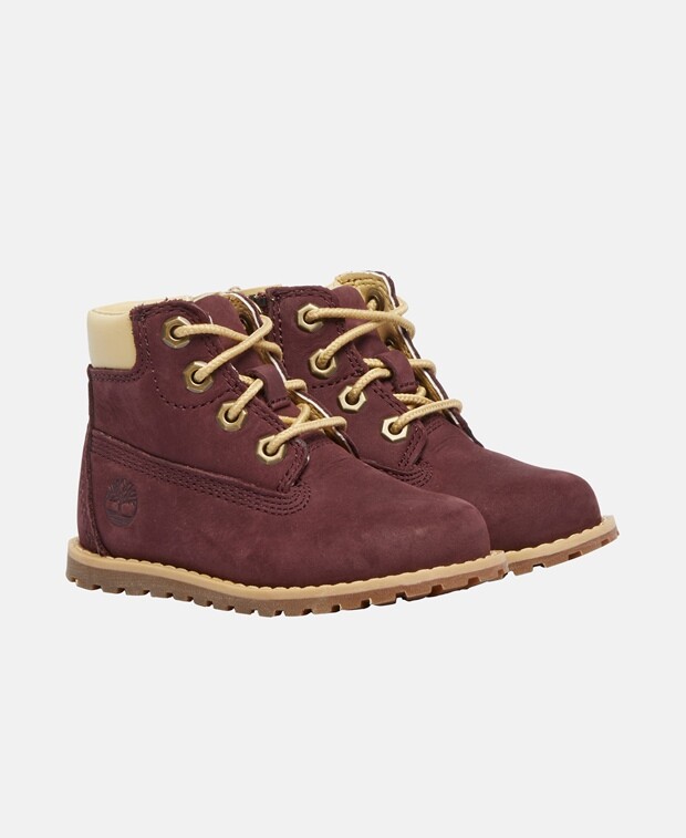 

Ботинки на шнуровке Timberland, бордовый