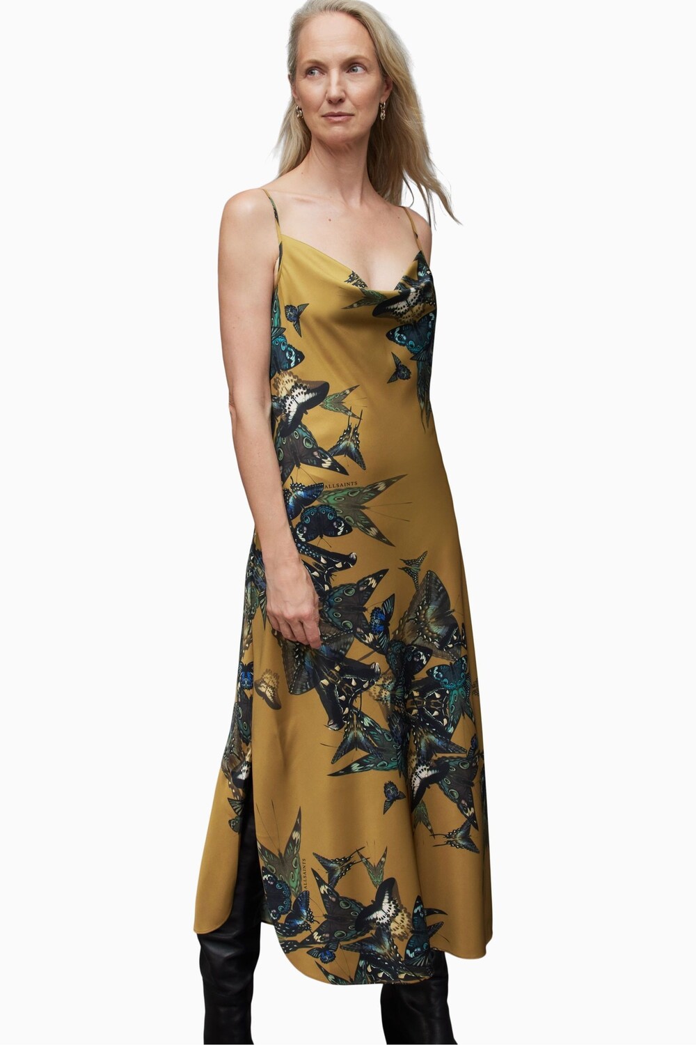 

Золотое платье AllSaints Hadley Diana All Saints, желтый