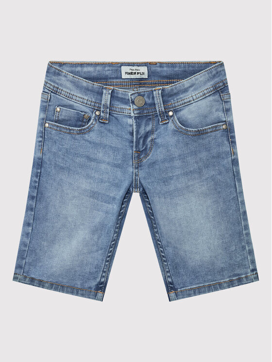 

Джинсовые шорты узкого кроя Pepe Jeans, синий