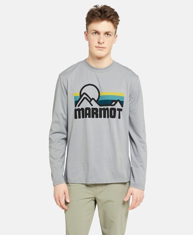 

Топ с длинными рукавами Marmot, светло-серый