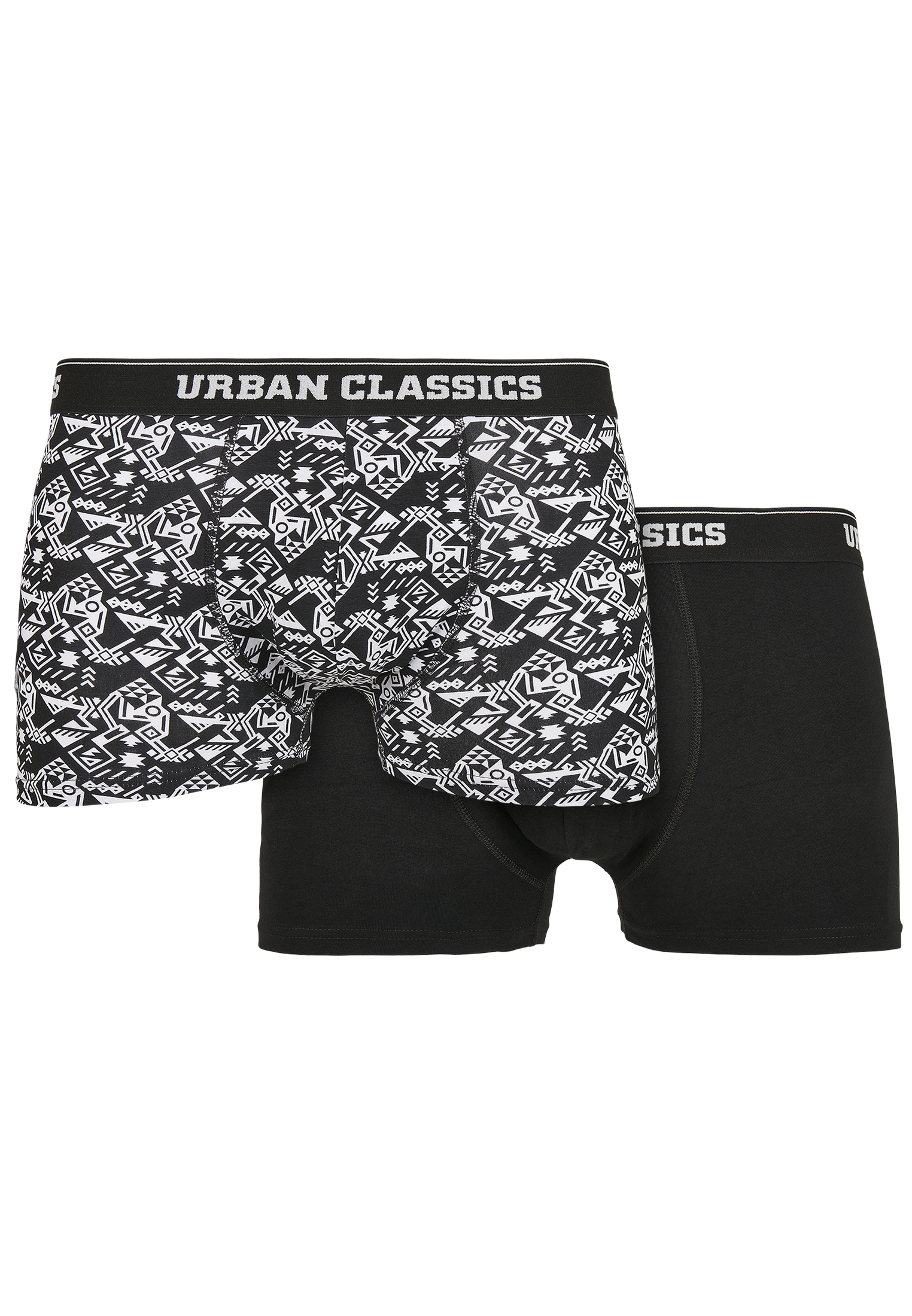 Боксеры Urban Classics Boxershorts, цвет detail aop+black