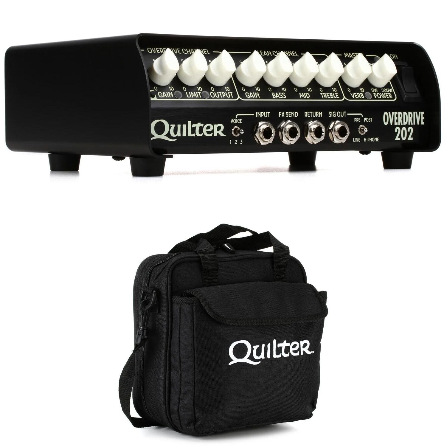 

Новая голова Quilter Labs Overdrive 202 мощностью 200 Вт и дорожный футляр