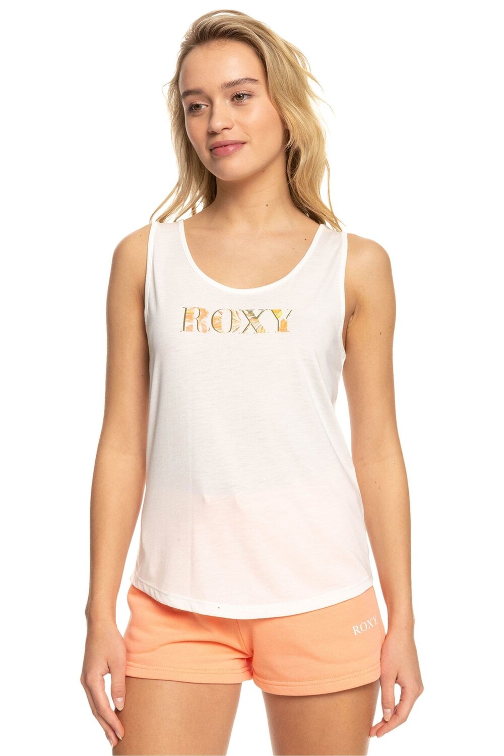 

Майка сходящая с ума Roxy, белый