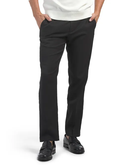

Меланжовые брюки узкого кроя Perry Ellis Portfolio, черный