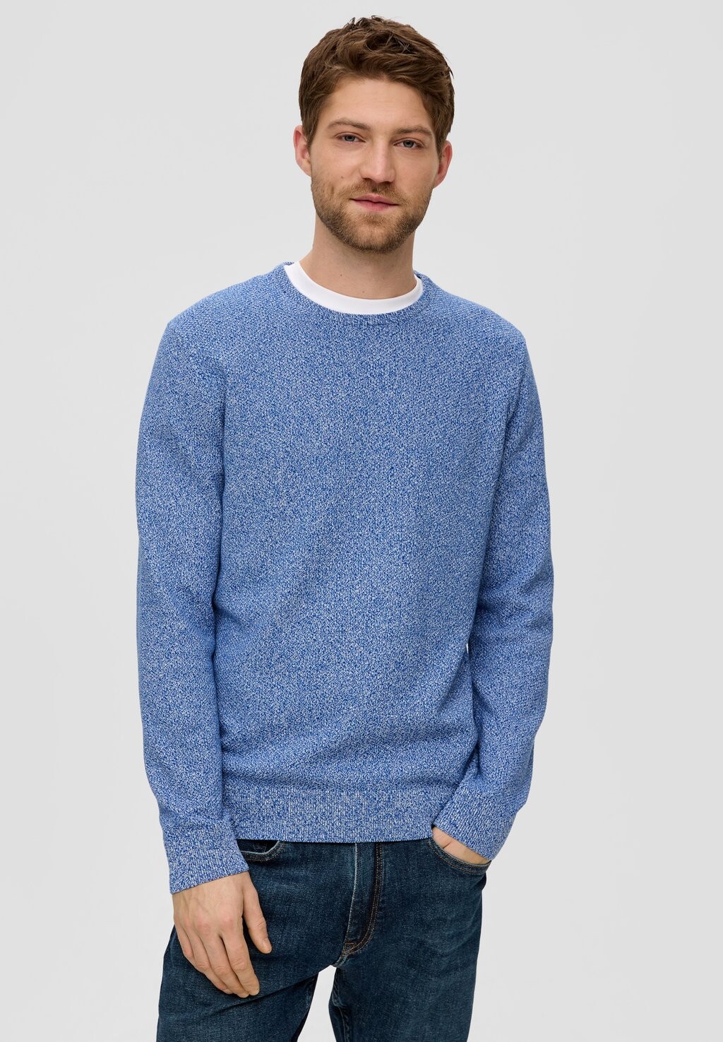 

Вязаный свитер MIT CREW NECK s.Oliver, цвет ozeanblau