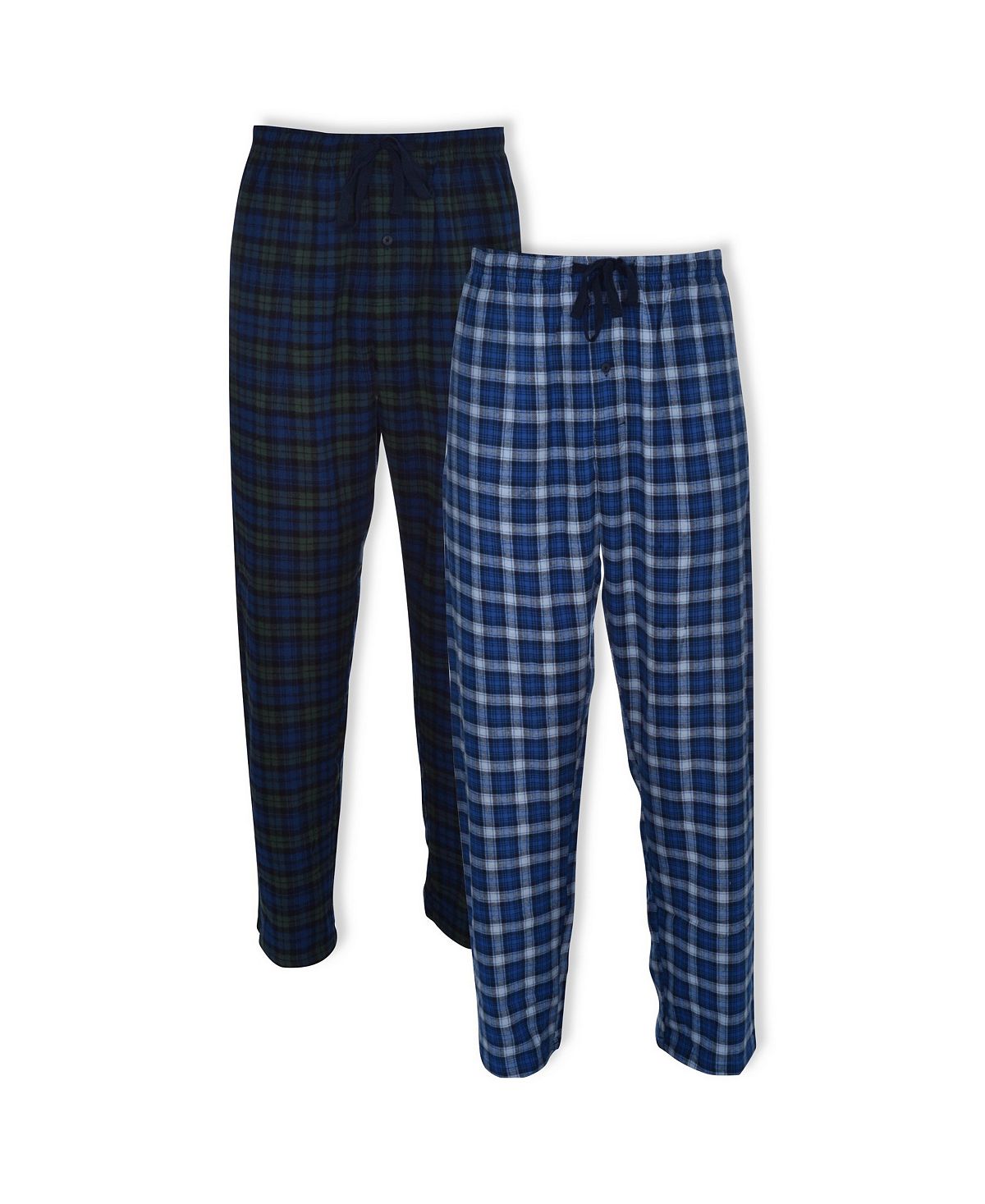 цена Мужские фланелевые ночные брюки Hanes, большие и высокие, 2 шт. Hanes Platinum