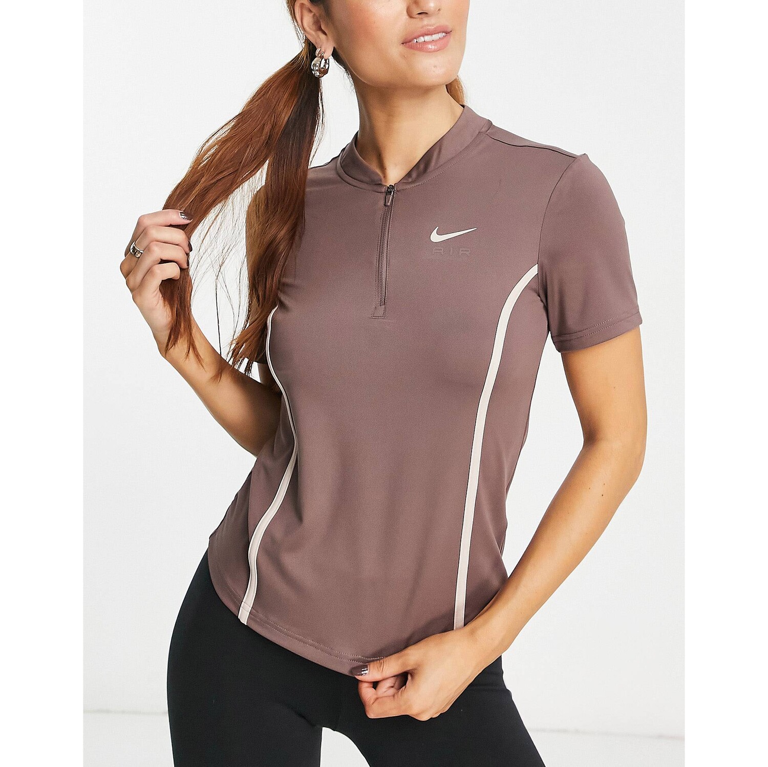 

Сливовая футболка Nike Running Air, Коричневый