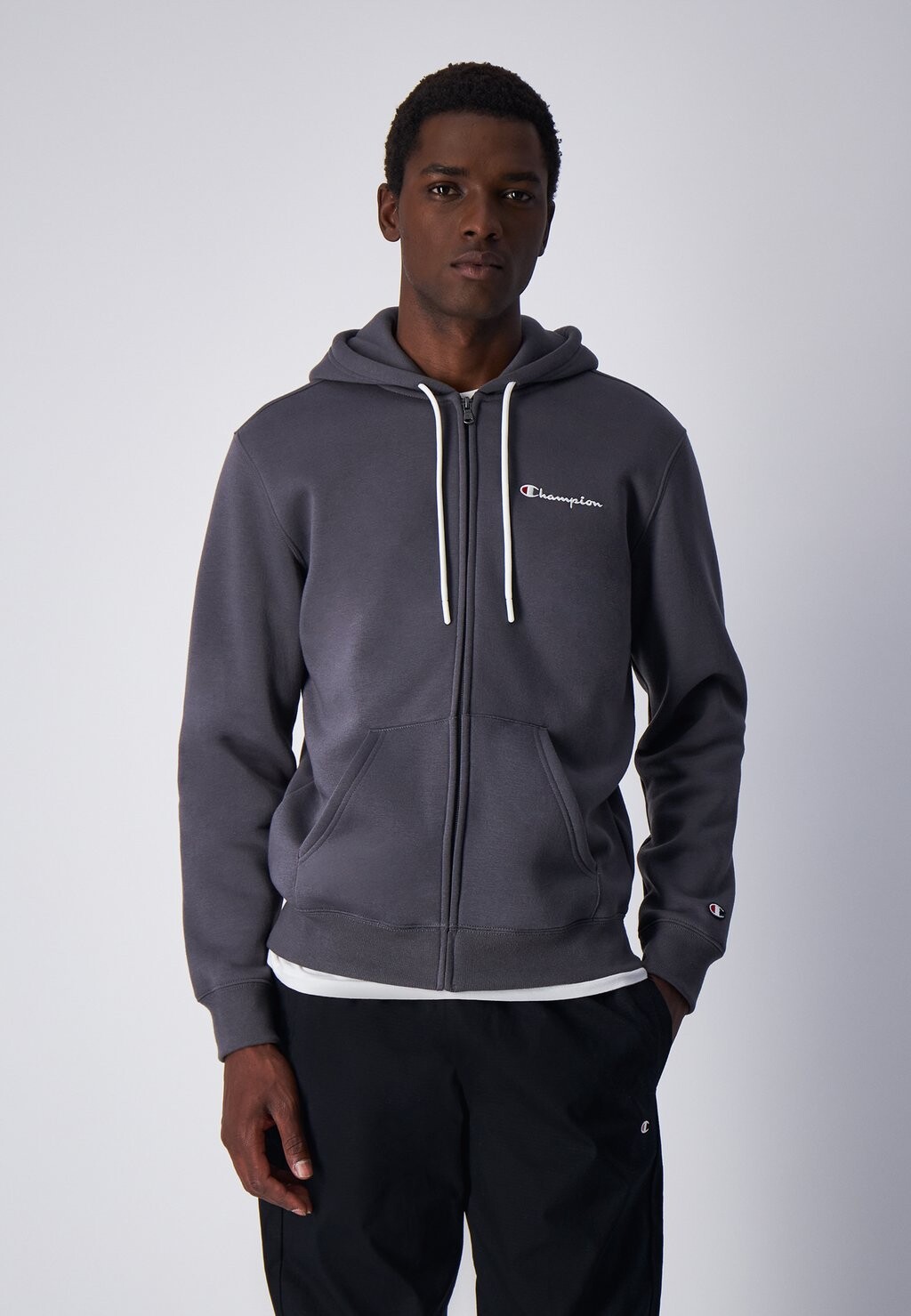 

Толстовка на молнии Classic Full Small American Logo Champion, цвет dark grey