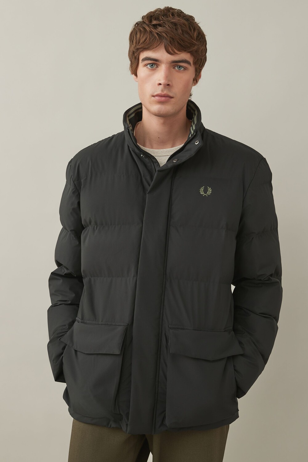 

Стеганая куртка Fred Perry, черный