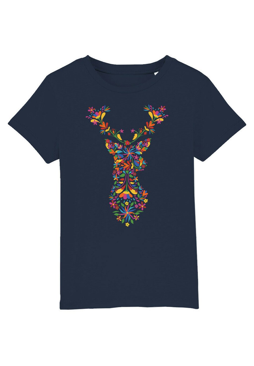 

Футболка с принтом FLORAL DEER Watapparel, цвет french navy