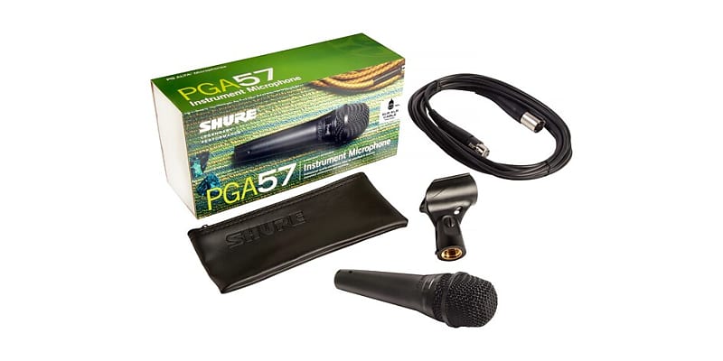 динамический микрофон shure pga57 cardioid dynamic instrument microphone w xlr xlr cable Динамический микрофон Shure PGA57-XLR
