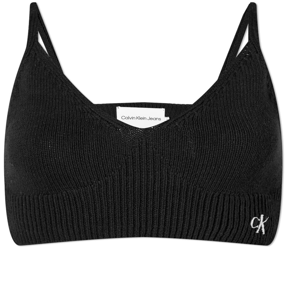 

Трикотажный бралетт Calvin Klein, черный