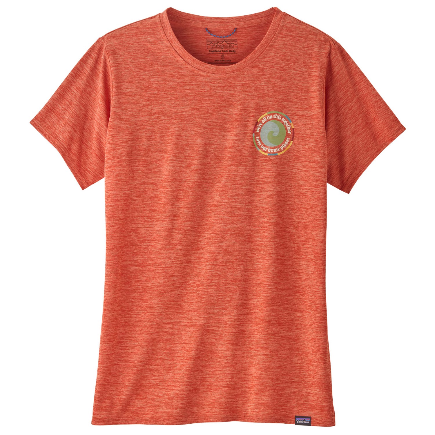 Функциональная рубашка Patagonia Women's Cap Cool Daily Graphic Shirt, цвет Unity Fitz/Pimento Red X Dye