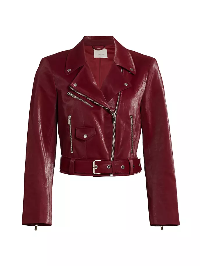

Байкерская куртка Zoe Cinq À Sept, цвет oxblood