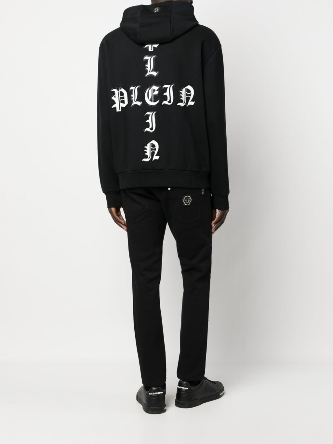 

Philipp Plein худи с логотипом, черный