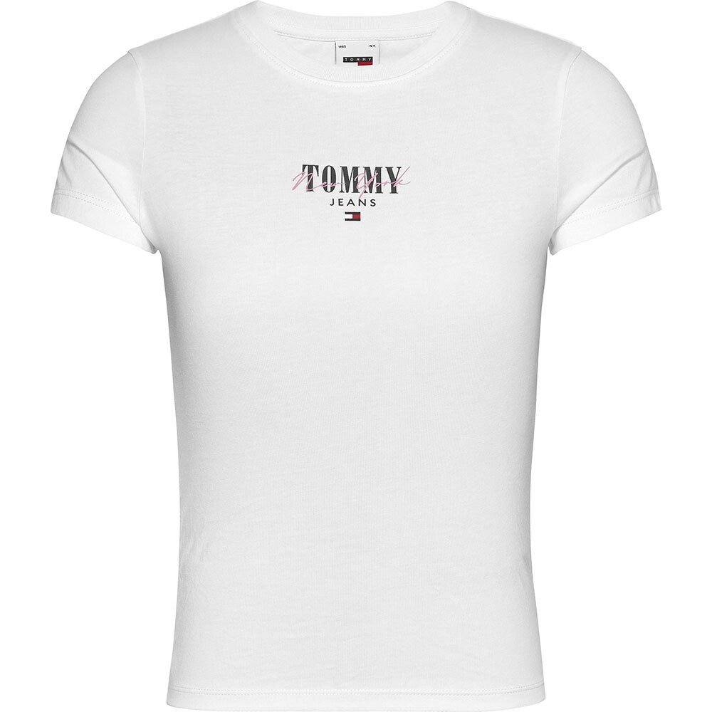 

Футболка с коротким рукавом Tommy Jeans Slim Essntl Logo 1 Ext, белый