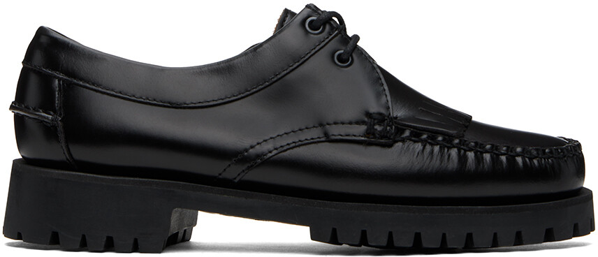 

Черные лоферы James с бахромой и выступами Sebago