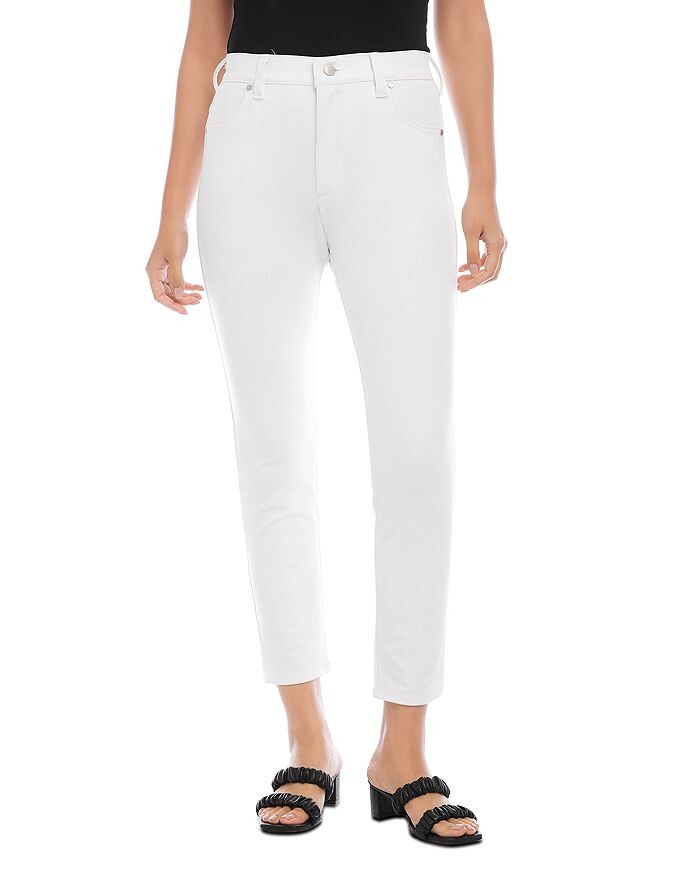 

Узкие джинсы до щиколотки со средней посадкой Piper в цвете Off White Karen Kane