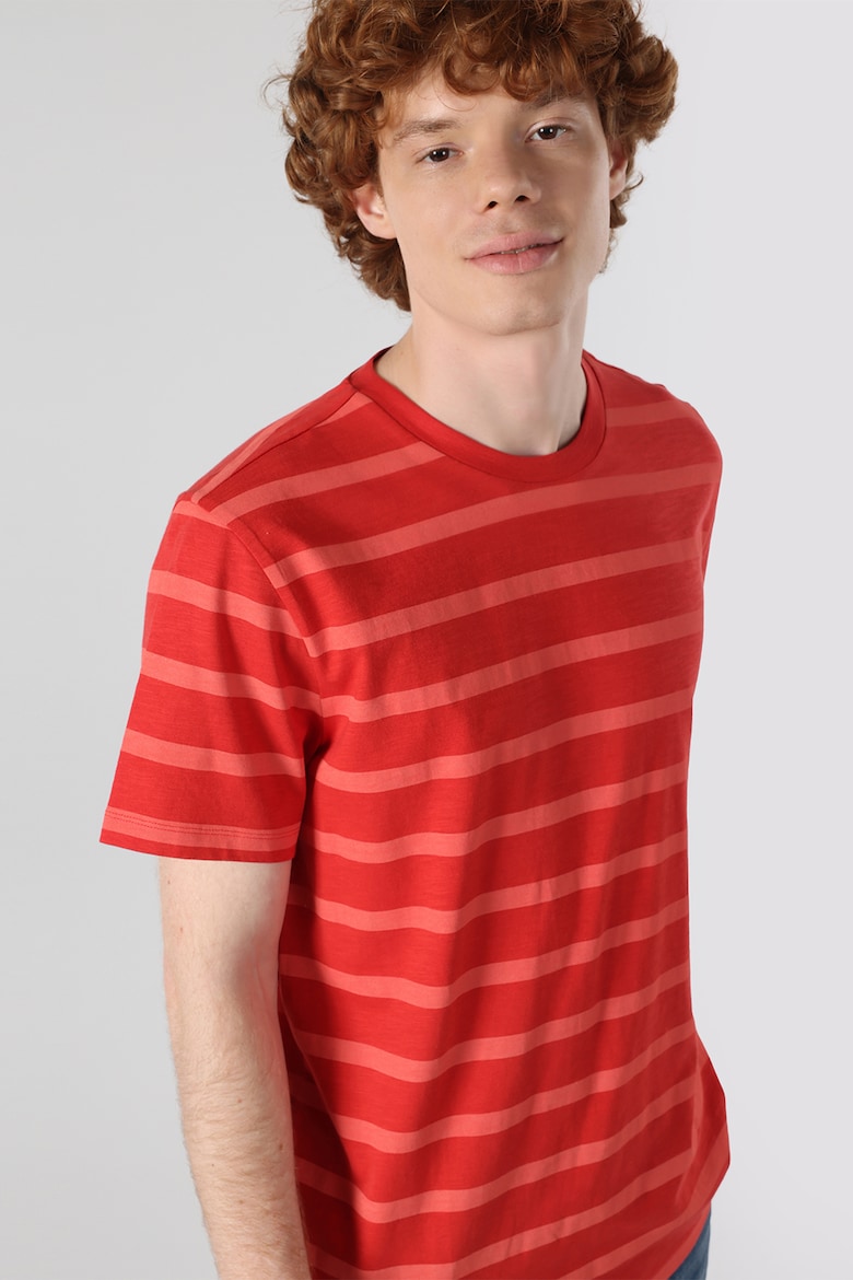 Полосатая хлопковая футболка Colin'S, красный