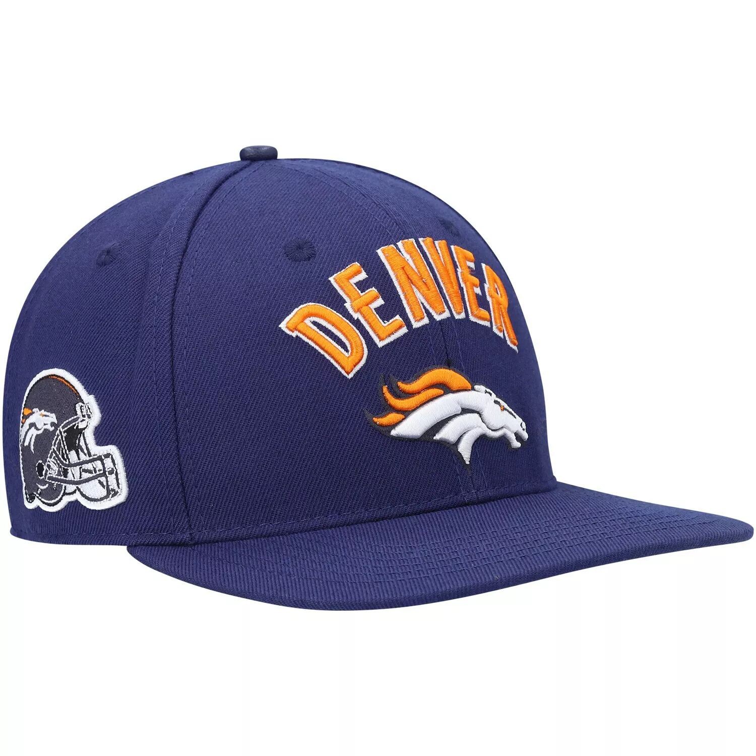 

Мужская кепка Pro Standard темно-синего цвета Denver Broncos Stacked Snapback