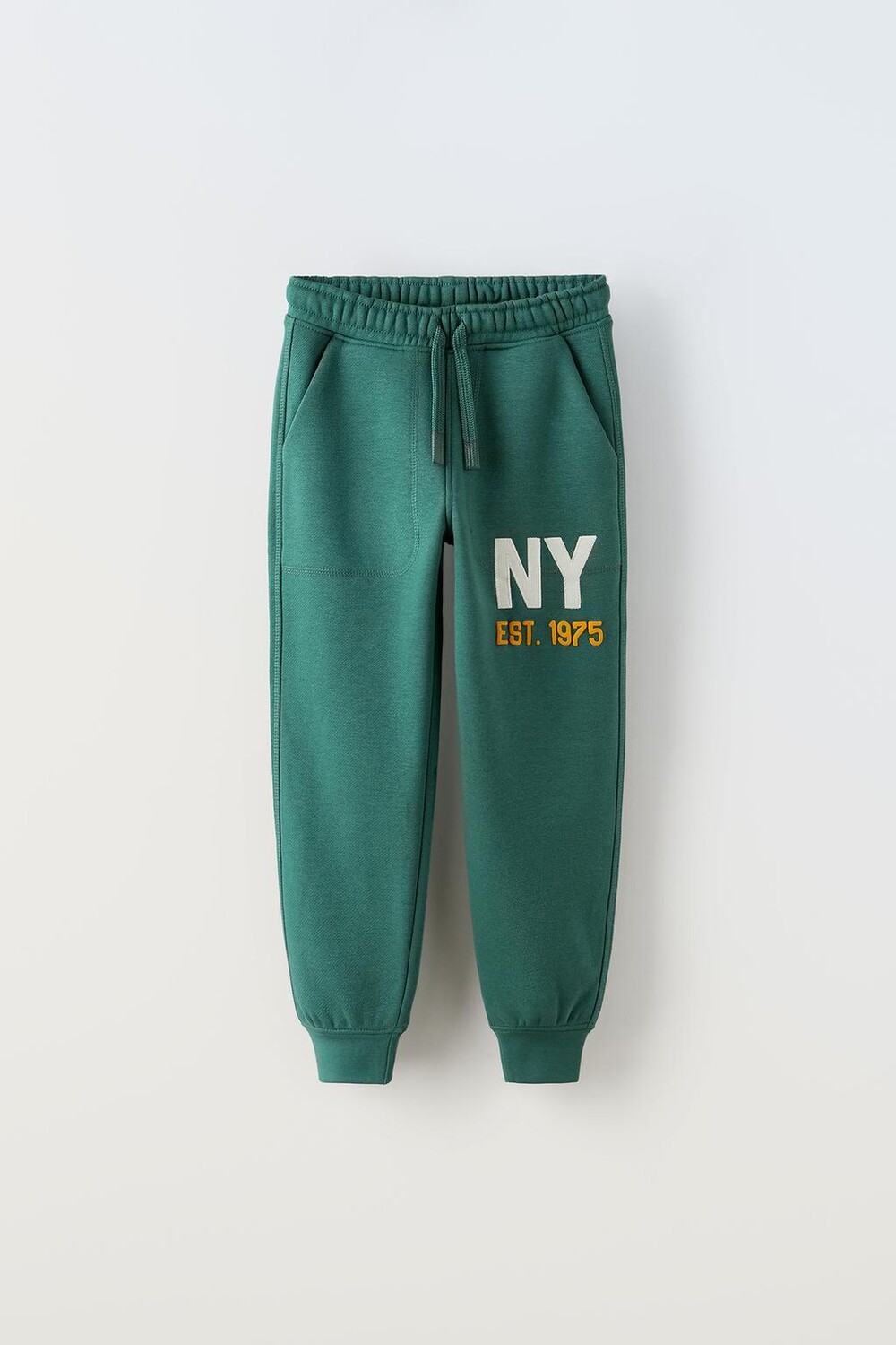 

Плюшовые спортивные брюки ZARA, зеленый