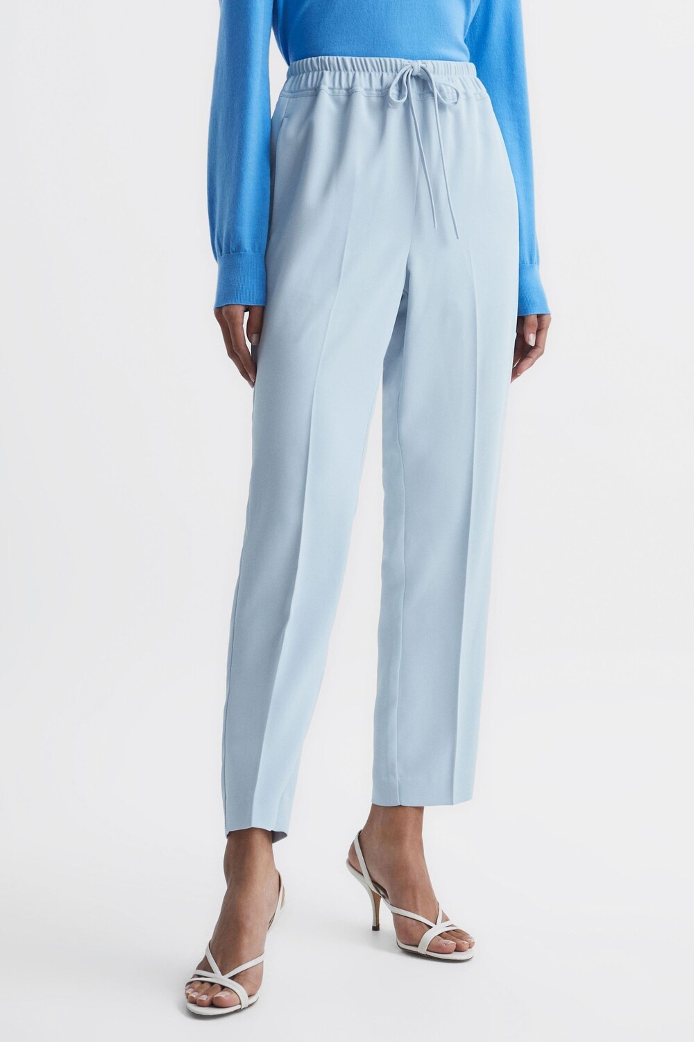 

Брюки без застежки Hailey с зауженными брючинами Reiss, синий
