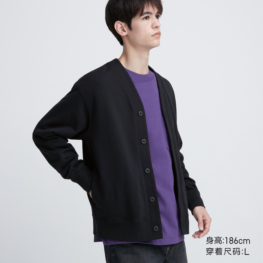 

Uniqlo мужской и женский повседневный кардиган для пар, свитер, вязаная куртка с длинными рукавами, осень