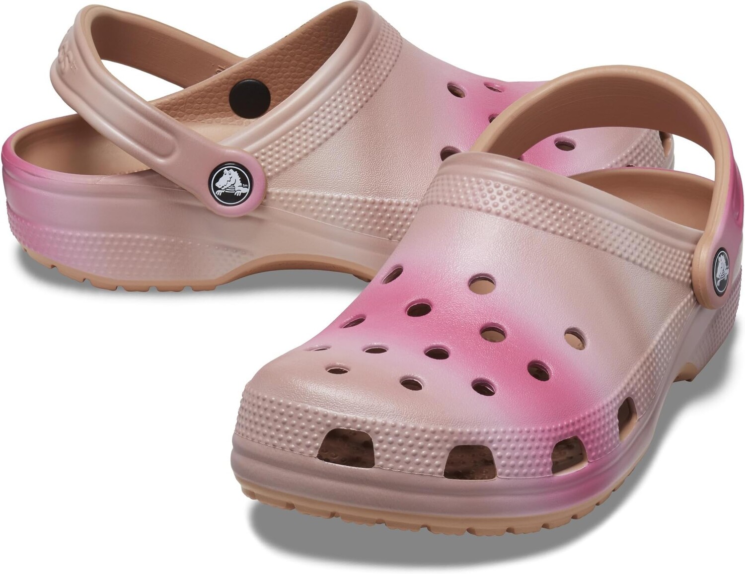 

Сабо Classic Marbled Tie-Dye Clog Crocs, цвет Cork/Multicolor Dip