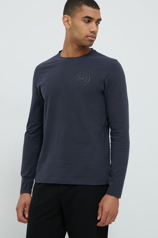 цена Хлопковая рубашка с длинным рукавом 6BR6K11011 Michael Kors, темно-синий