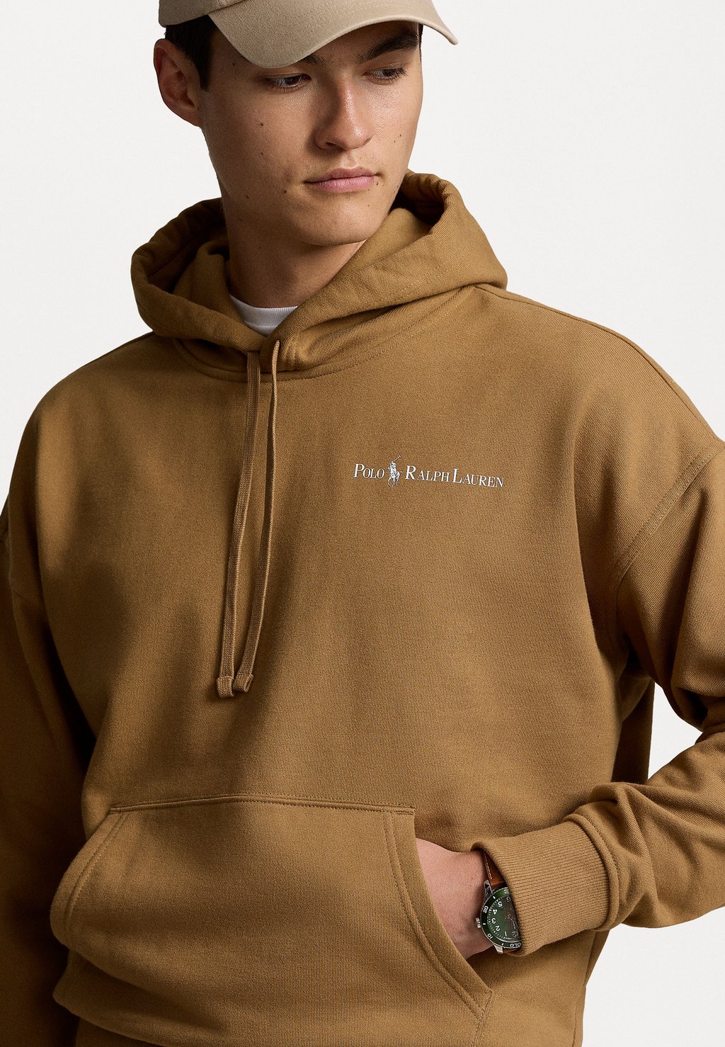 

Толстовка с капюшоном RELAXED FIT LOGO FLEECE HOODIE Ralph Lauren, серо-коричневый