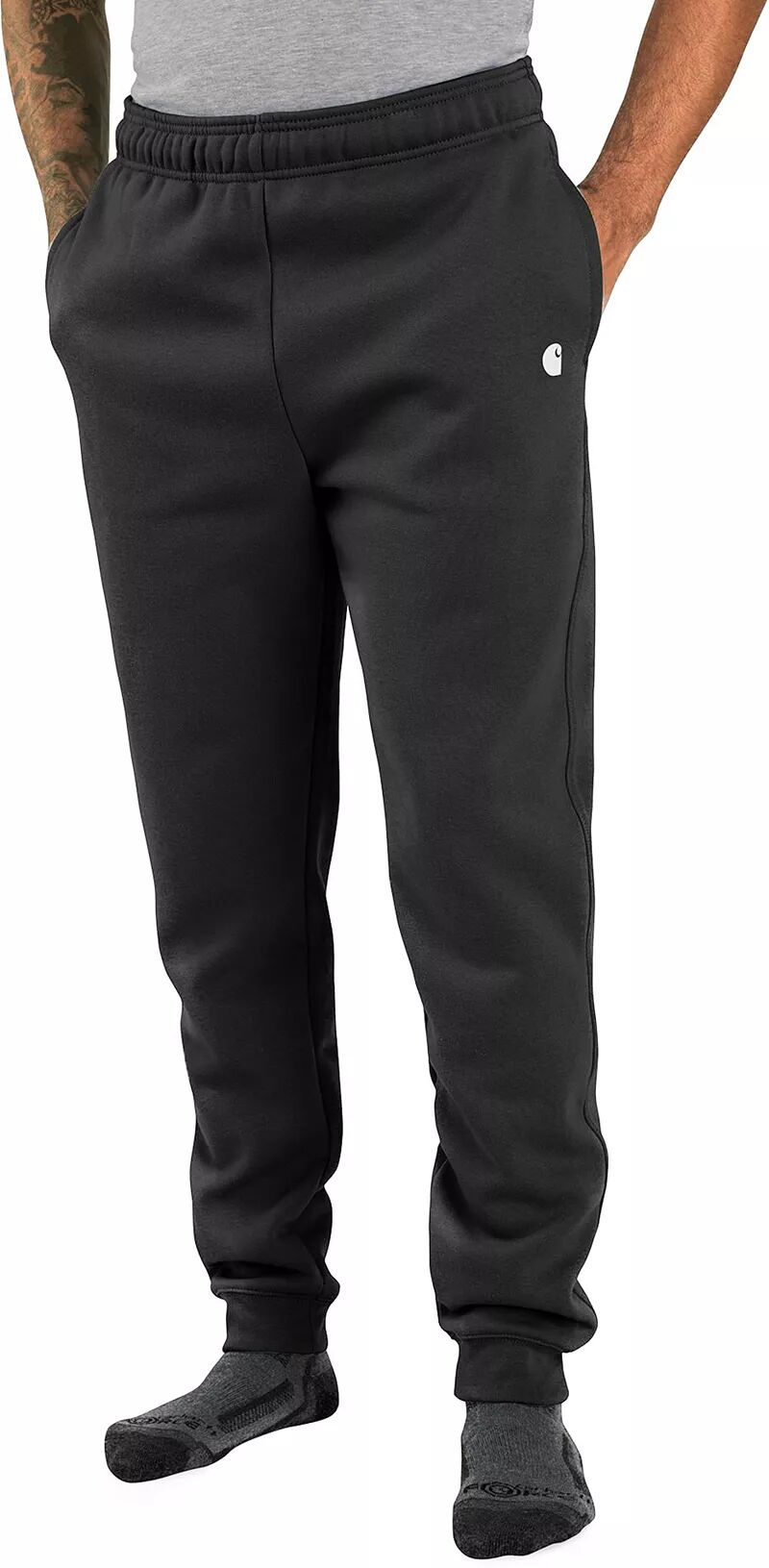 Мужские зауженные спортивные штаны свободного кроя Carhartt среднего веса, черный