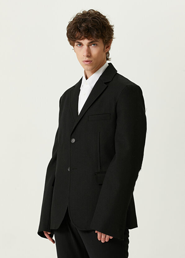 

Черная куртка с воротником-бабочкой Jacquemus, Черный