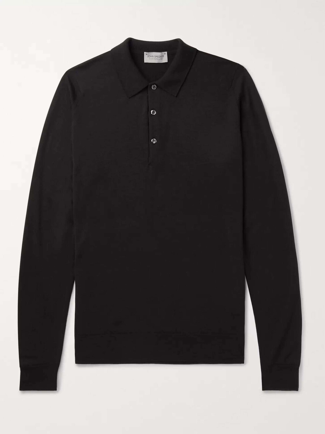 

Рубашка-поло Belper Slim-Fit из шерсти мериноса JOHN SMEDLEY, черный