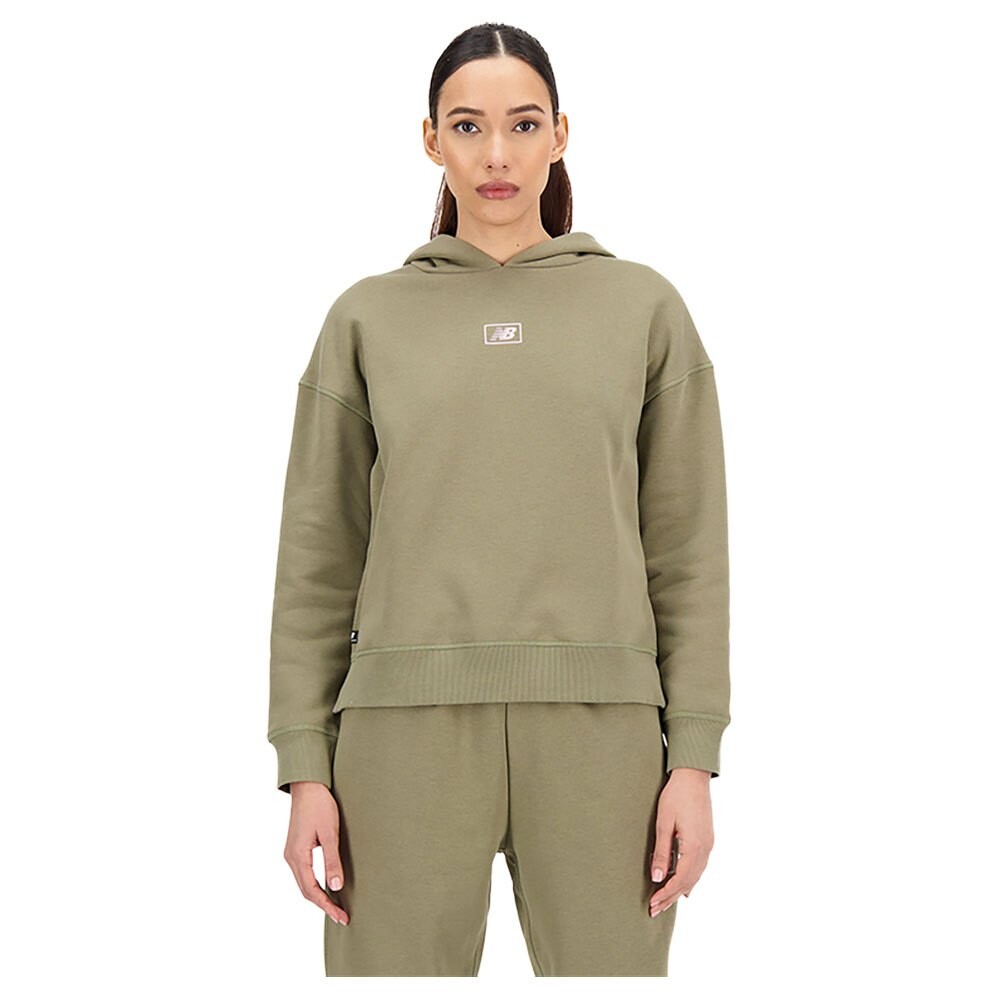 

Худи New Balance Essentials Americana Brushed, зеленый