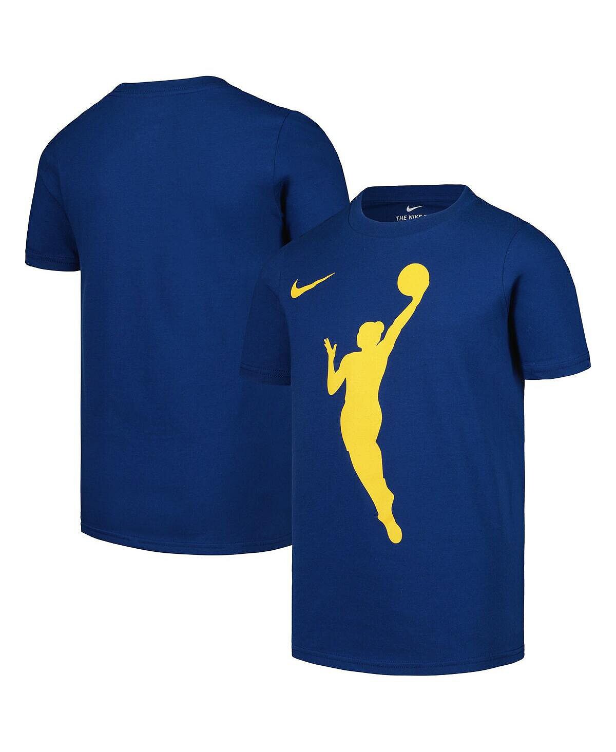

Темно-синяя женская футболка с логотипом WNBA для мальчиков и девочек Big Boys and Girls Nike