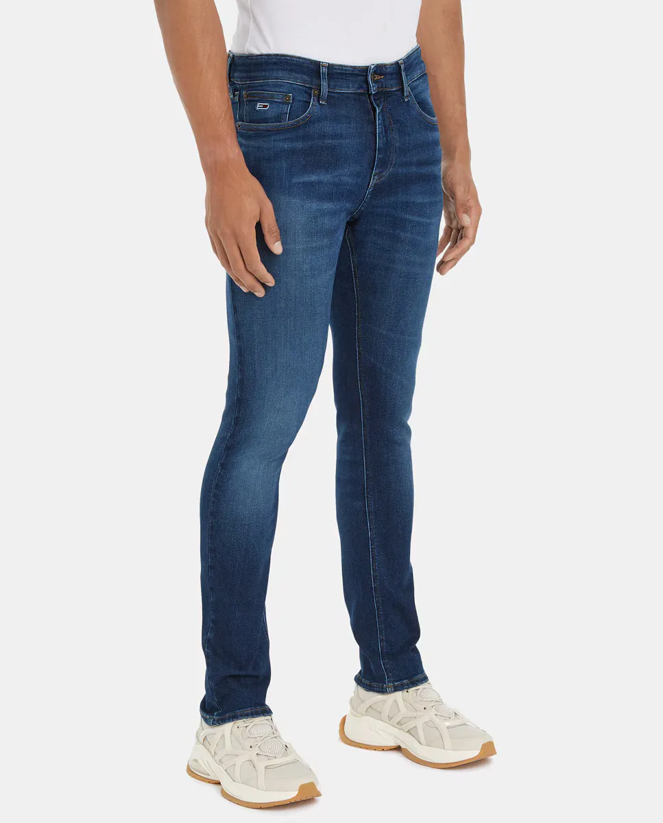 

Мужские джинсы Scanton узкого кроя со средней посадкой Tommy Jeans, темно-синий