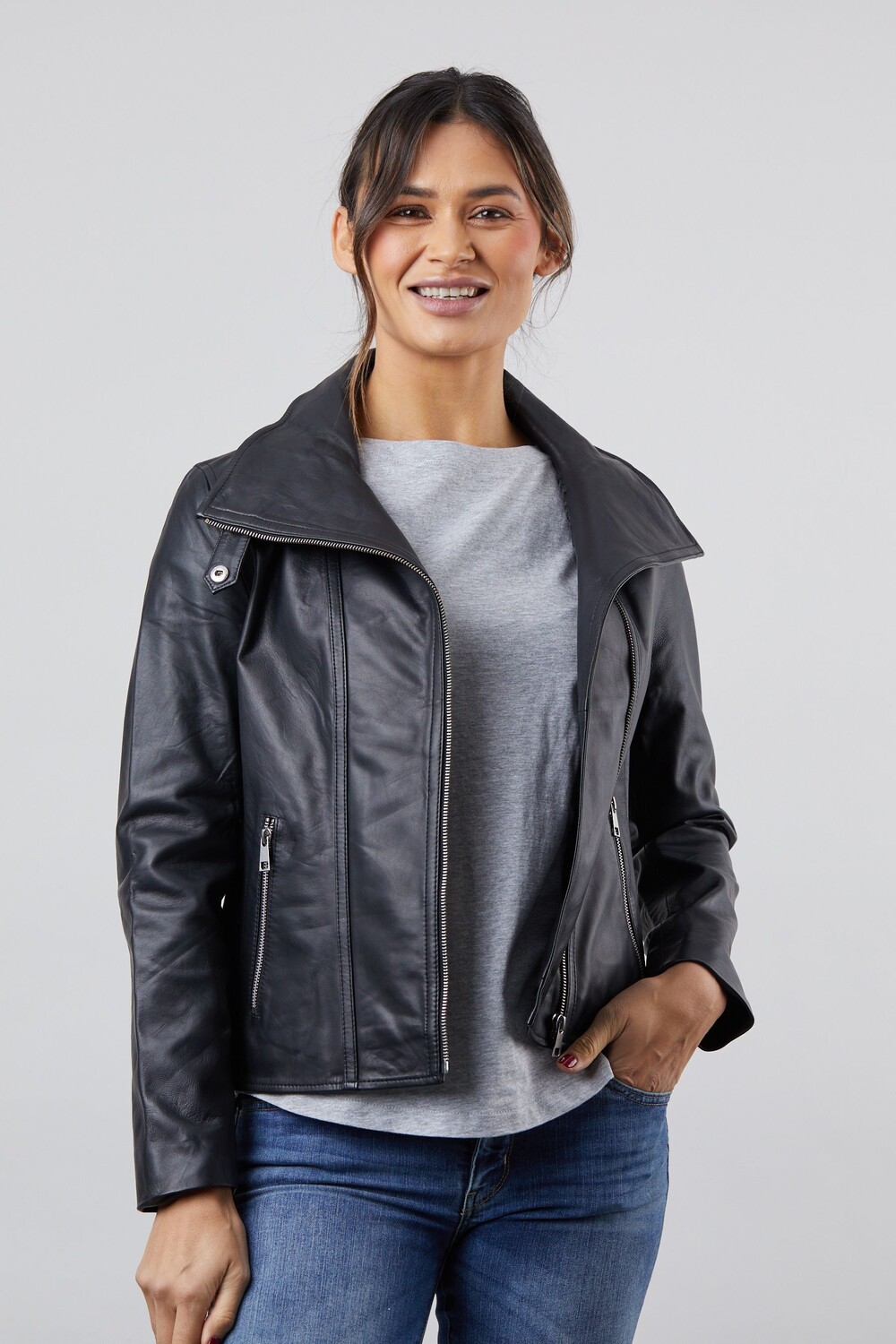 

Кожаная черная куртка Lakeland Moresby Lakeland Leather, черный
