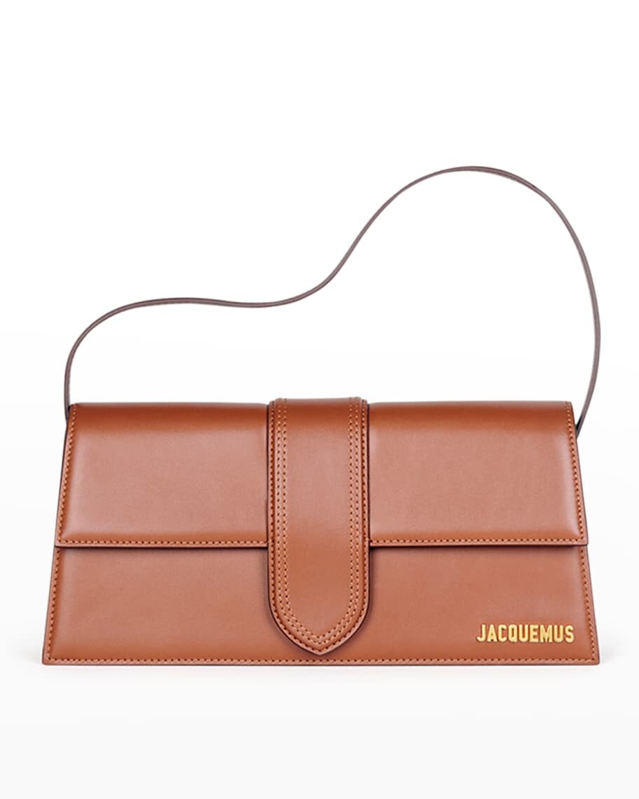 

Длинная кожаная сумка через плечо Le Bambino Jacquemus