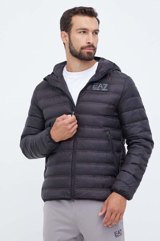 

Пуховик EA7 Emporio Armani, черный