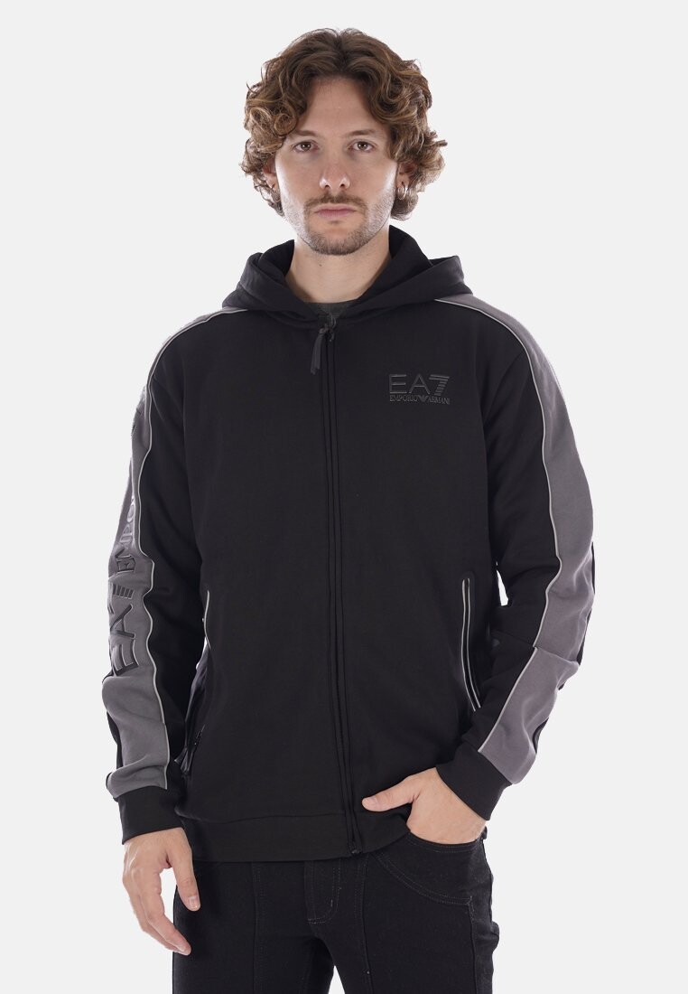 

Толстовка на молнии EA7 Emporio Armani, черная