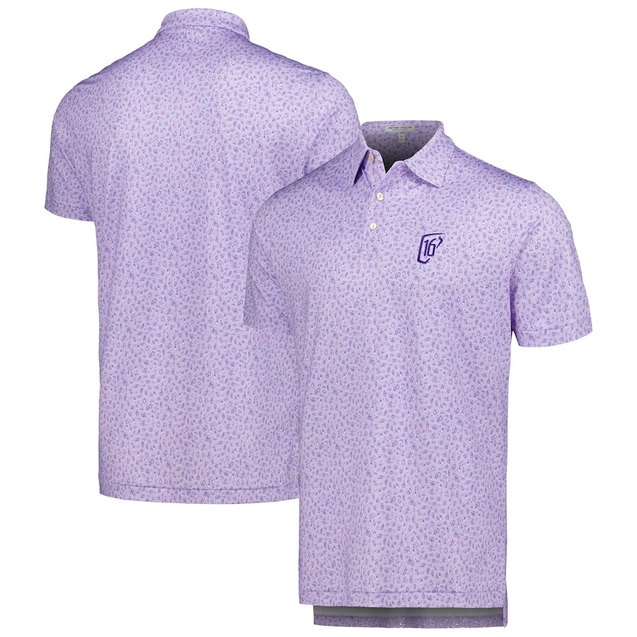 

Поло с коротким рукавом Peter Millar Wm Phoenix Open, фиолетовый