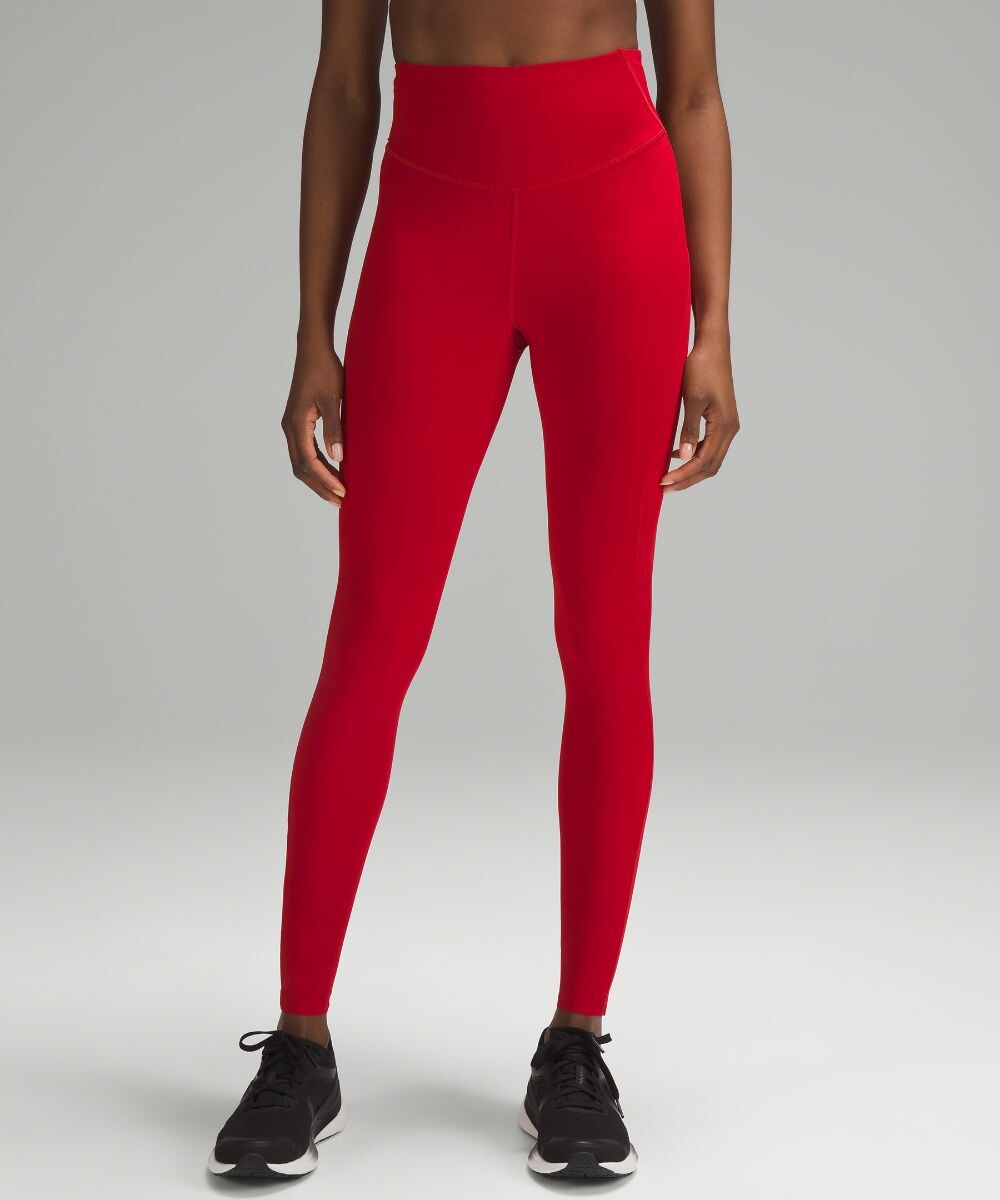 

Леггинсы с высокой посадкой Base Pace Lululemon, красный
