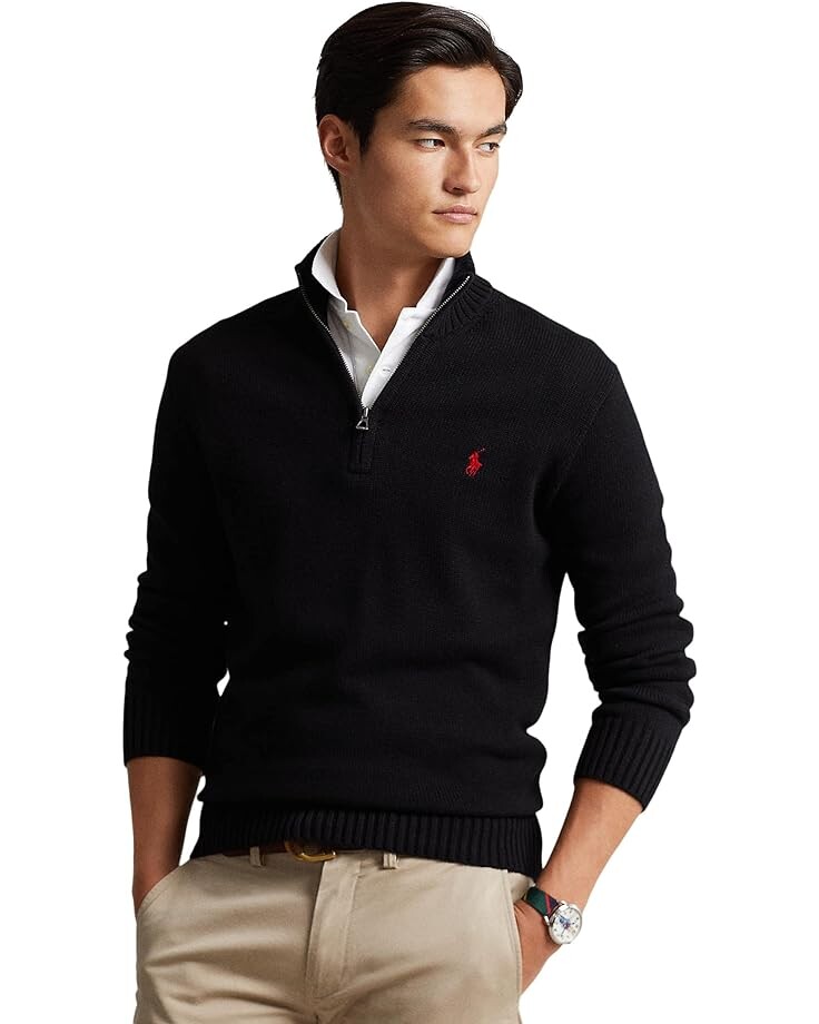 

Свитер Polo Ralph Lauren Cotton 1/4 Zip, цвет Polo Black