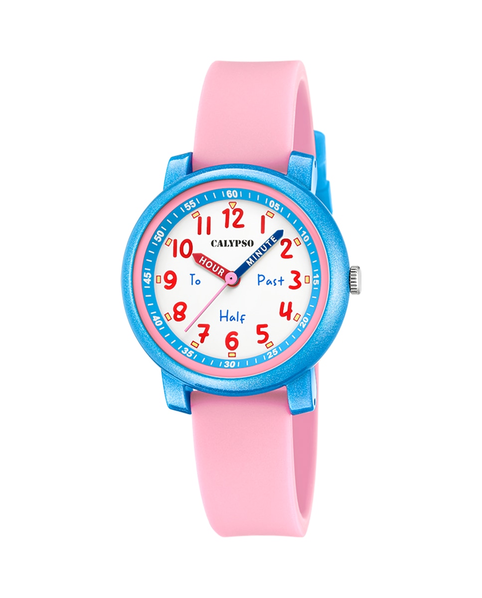 Резиновые часы K5827/2 Digitana с розовым ремешком Calypso, розовый
